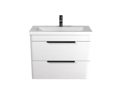 Тумба в ванную подвесная MDD Iris 80-A с умывальником Fenova 80