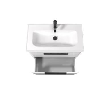 Тумба в ванную подвесная MDD Iris 80-A с умывальником Fenova 80