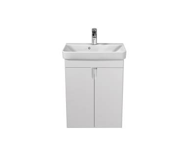 Тумба у ванну універсальна MDD Simple White 55-U з умивальником River 55