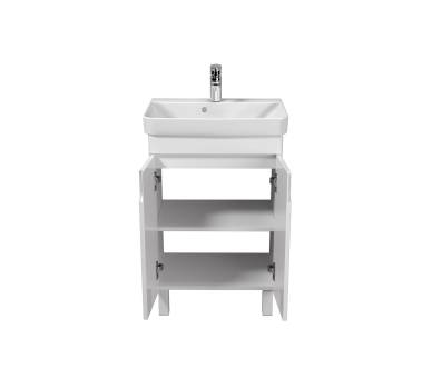 Тумба у ванну універсальна MDD Simple White 55-U з умивальником River 55