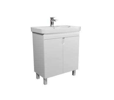 Тумба у ванну універсальна MDD Simple White 70-U з умивальником River 70