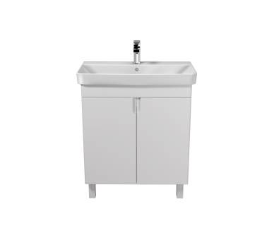 Тумба в ванную универсальная MDD Simple White 70-U с умывальником River 70