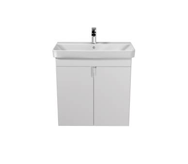 Тумба у ванну універсальна MDD Simple White 70-U з умивальником River 70