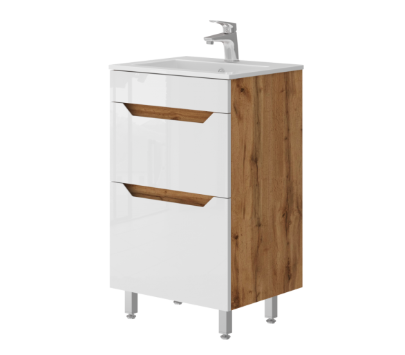 Тумба у ванну підлогова Juventa Neo-50 дуб вотан