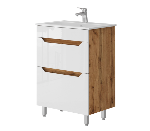 Тумба у ванну підлогова Juventa Neo-60 дуб вотан