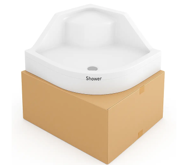 Душевой поддон 90x90x18/45 Shower MILET SW-8129 с сиденьем