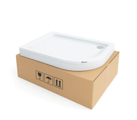 Душевой поддон 120x80x15 Shower TUNDRA SW-10552 L мелкий