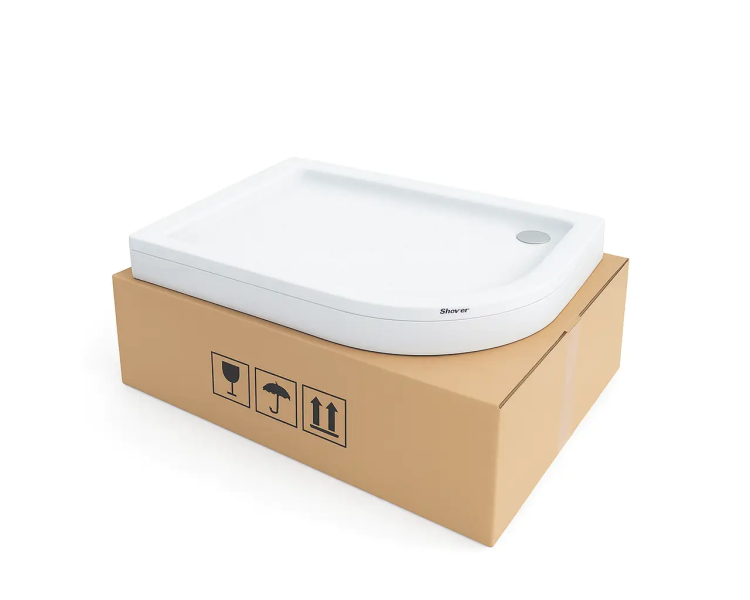 Душевой поддон 120x80x15 Shower TUNDRA SW-10552 L мелкий
