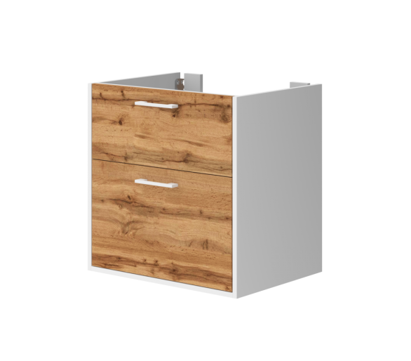 Тумба у ванну універсальна Juventa Afina Af-60 біла/дуб вотан