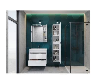 Зеркало со шкафом Juventa Bronx BrxMC-80 с подсветкой белое Зеркало со шкафом Juventa Bronx BrxMC-80 с подсветкой белое