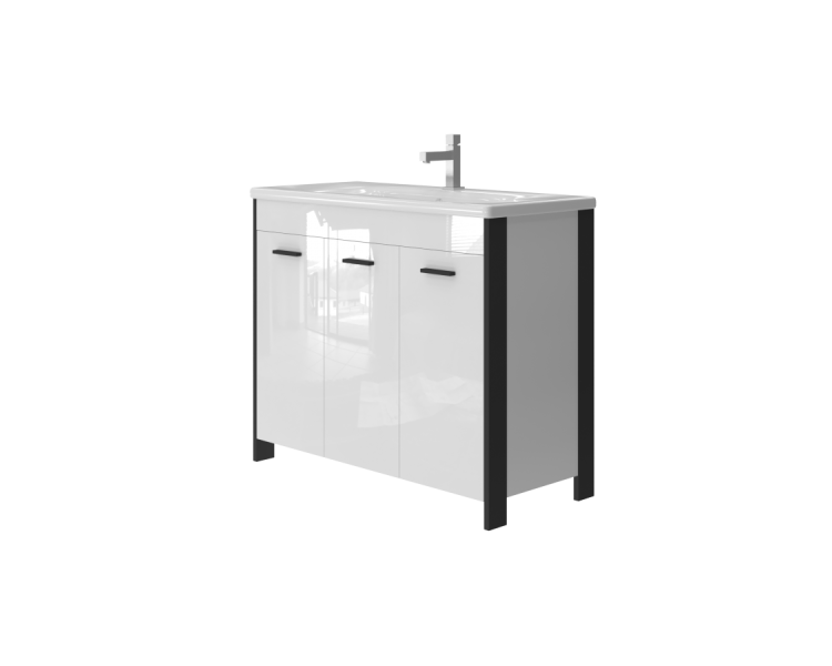 Тумба в ванную напольная Juventa Brooklyn Br-100 черная