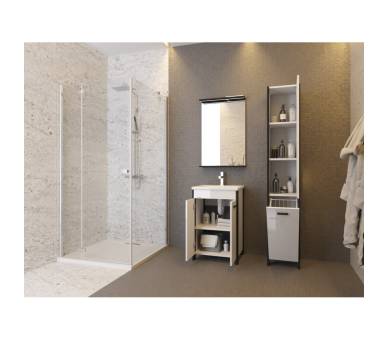 Дзеркало Juventa Brooklyn BrM-55 з LED-підсвіткою сіре