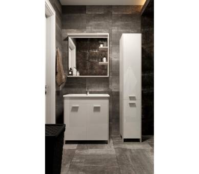 Зеркало Juventa Brooklyn BrM-80 с LED-подсветкой серое