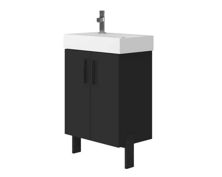 Тумба у ванну універсальна Juventa Manhattan Mh-55 чорна