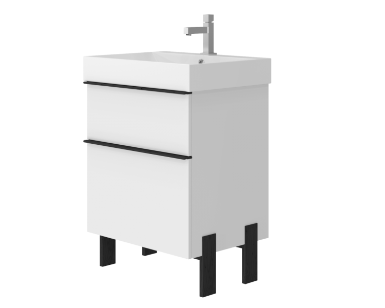 Тумба в ванную универсальная Juventa Manhattan Mh-60 белая Тумба в ванную универсальная Juventa Manhattan Mh-60 белая