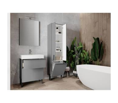 Тумба в ванную универсальная Juventa Manhattan Mh-60 серая Тумба в ванную универсальная Juventa Manhattan Mh-60 серая