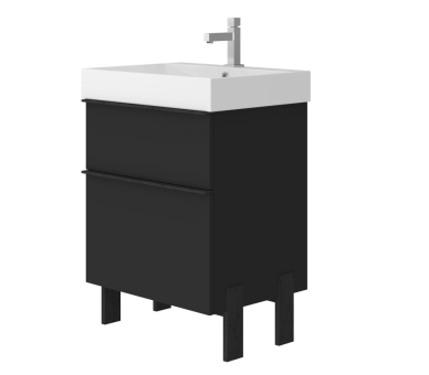 Тумба в ванную универсальная Juventa Manhattan Mh-60 черная