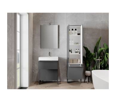 Тумба в ванную универсальная Juventa Manhattan Mh-60 черная