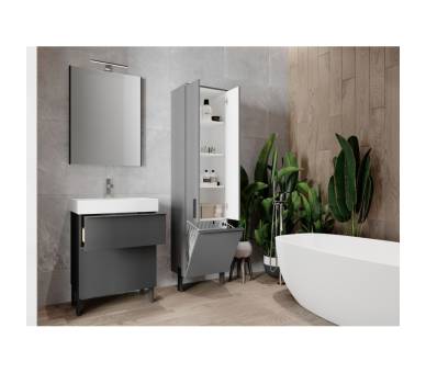 Тумба в ванную универсальная Juventa Manhattan Mh-60 черная