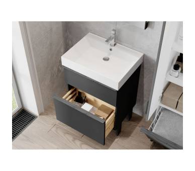 Тумба у ванну універсальна Juventa Manhattan Mh-60 чорна