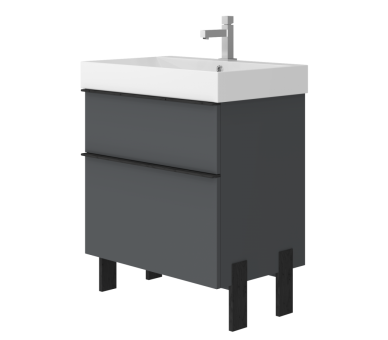 Тумба в ванную универсальная Juventa Manhattan Mh-70 серая