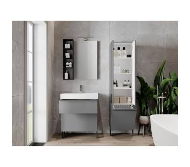 Тумба в ванную универсальная Juventa Manhattan Mh-70 серая Тумба в ванную универсальная Juventa Manhattan Mh-70 серая
