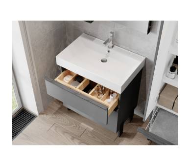 Тумба в ванную универсальная Juventa Manhattan Mh-70 серая Тумба в ванную универсальная Juventa Manhattan Mh-70 серая