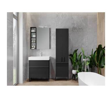 Тумба в ванную универсальная Juventa Manhattan Mh-70 черная Тумба в ванную универсальная Juventa Manhattan Mh-70 черная