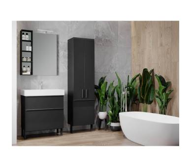 Тумба в ванную универсальная Juventa Manhattan Mh-70 черная Тумба в ванную универсальная Juventa Manhattan Mh-70 черная