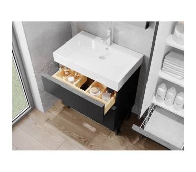 Тумба у ванну універсальна Juventa Manhattan Mh-70 чорна