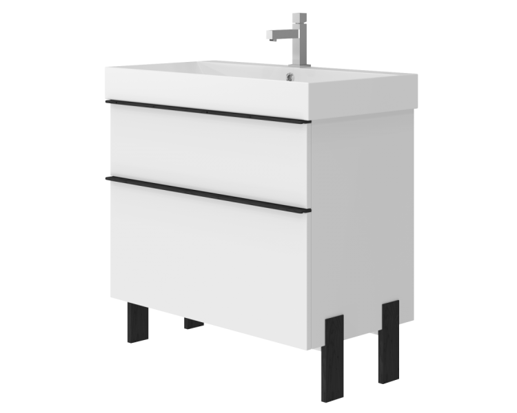 Тумба в ванную универсальная Juventa Manhattan Mh-85 белая Тумба в ванную универсальная Juventa Manhattan Mh-85 белая