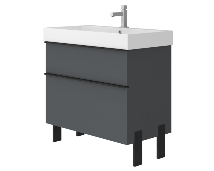 Тумба у ванну універсальна Juventa Manhattan Mh-85 сіра