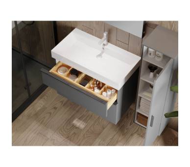 Тумба в ванную универсальная Juventa Manhattan Mh-85 серая Тумба в ванную универсальная Juventa Manhattan Mh-85 серая