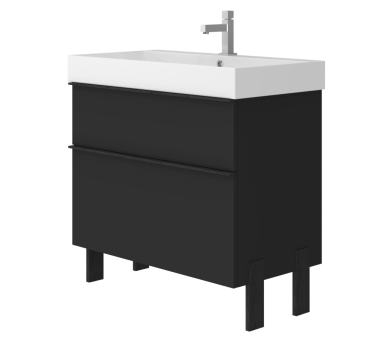 Тумба у ванну універсальна Juventa Manhattan Mh-85 чорна Тумба у ванну універсальна Juventa Manhattan Mh-85 чорна