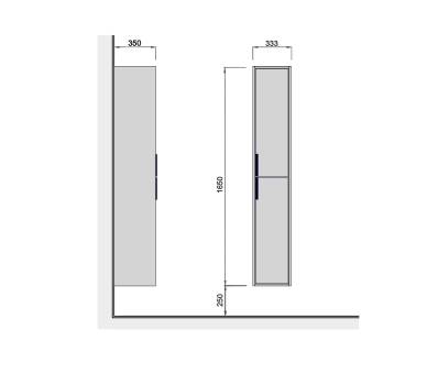 Пенал подвесной MDD Grace П-33-А NEW