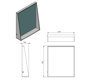 Зеркало Juventa Manhattan MnhM-60 белое