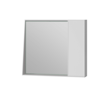 Зеркало со шкафом Juventa Manhattan MnhMC-80 белое