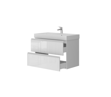 Тумба в ванную подвесная Juventa Savona new Sv-80 белая