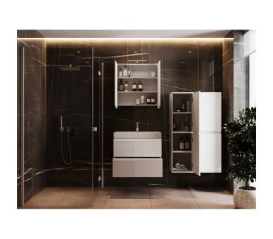 Дзеркальна шафа Juventa Savona new SvM-70 біла