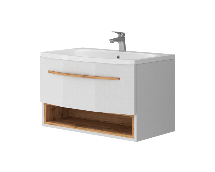 Тумба в ванную подвесная Juventa Stellantis-80 белая