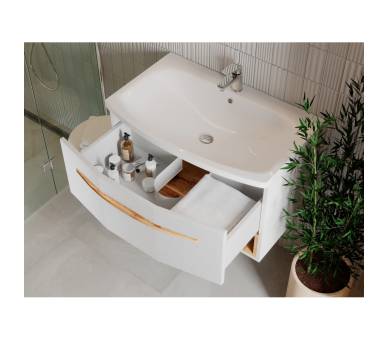 Тумба в ванную подвесная Juventa Stellantis-80 белая