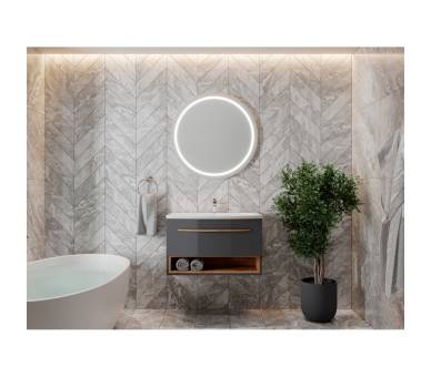 Тумба у ванну підвісна Juventa Stellantis-80 антрацит