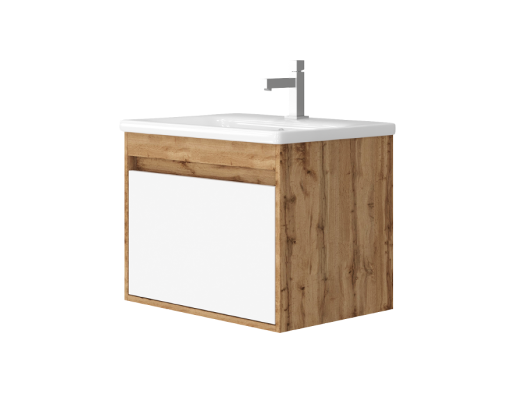 Тумба в ванную подвесная Juventa Malta Mlt-65 дуб вотан