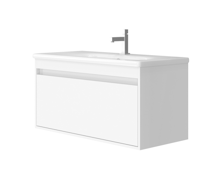 Тумба в ванную подвесная Juventa Malta Mlt-100 белая