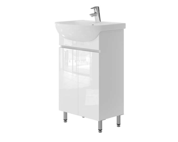 Тумба у ванну підлогова Juventa Monika M1-50 біла