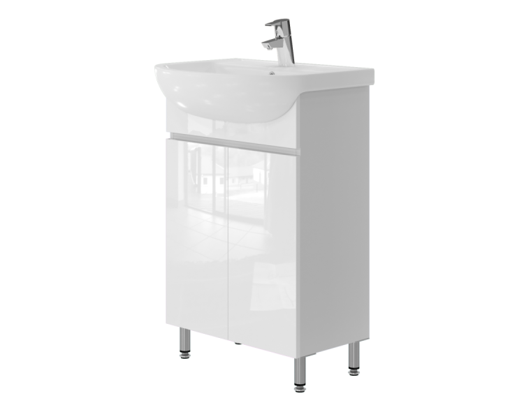 Тумба у ванну підлогова Juventa Monika M1-55 біла