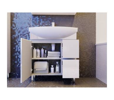 Тумба у ванну підлогова Juventa Monika M3-65 біла