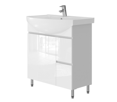 Тумба в ванную напольная Juventa Monika M3-75 белая