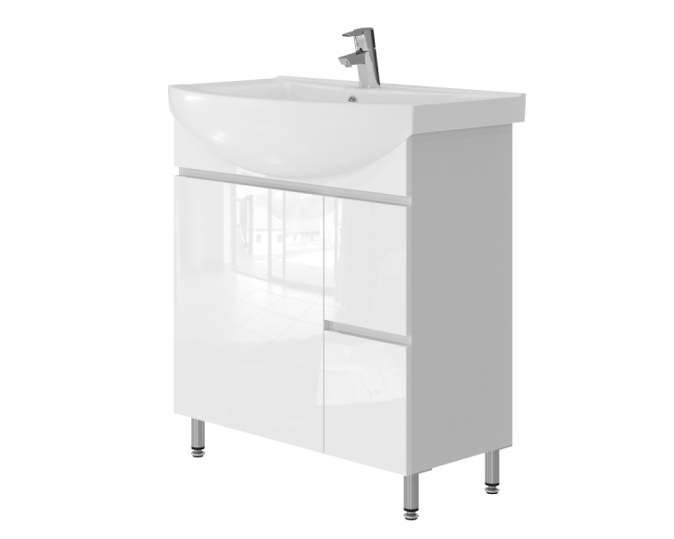 Тумба в ванную напольная Juventa Monika M3-75 белая