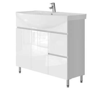 Тумба в ванную напольная Juventa Monika M4-95 белая